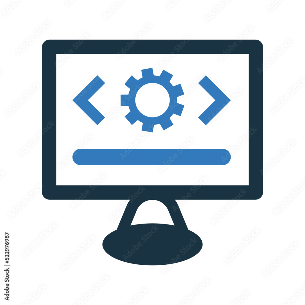 Web development icon. Simple editable vector graphics. Web development icon. Simple editable vector graphics.