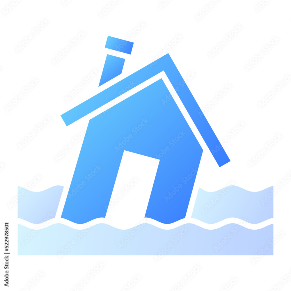 Naklejka premium Flood Icon