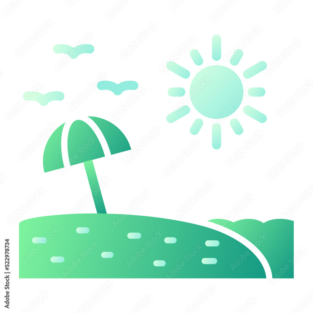 Fototapeta premium Beach Icon