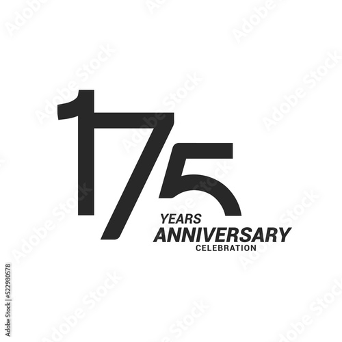 175 years anniversary celebration logotype photo