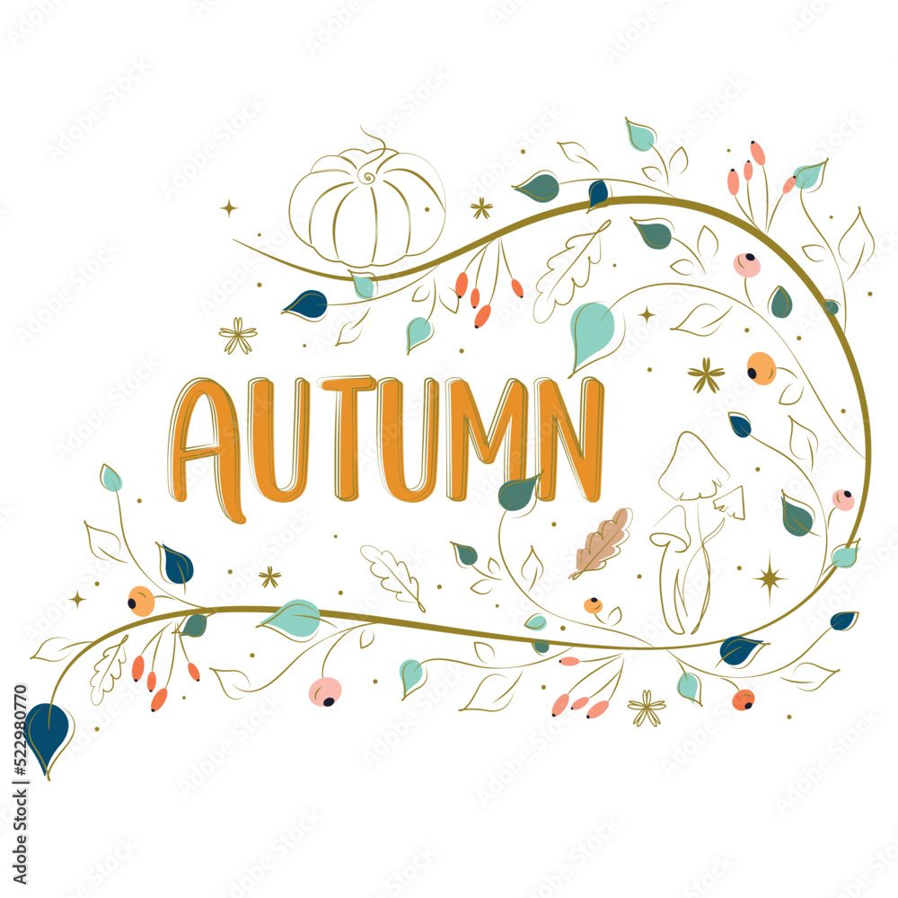 Autumn Pattern, Halloween, Thanksgiving Day Autumn Pattern, Halloween, Thanksgiving Day