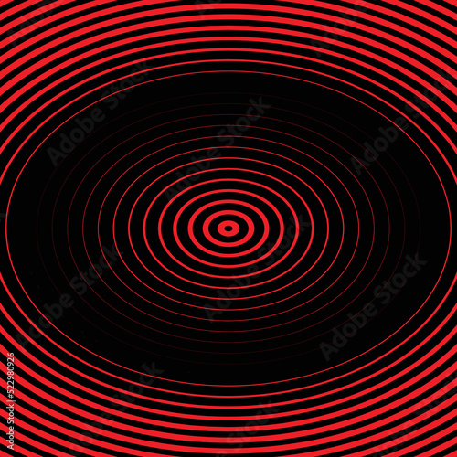 Black background and red circle 