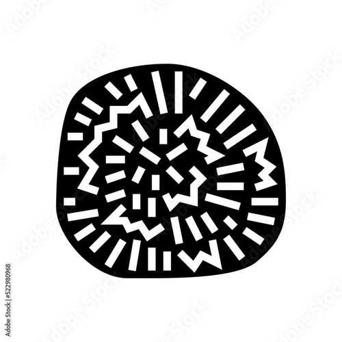 marimo ball glyph icon vector. marimo ball sign. isolated symbol illustration