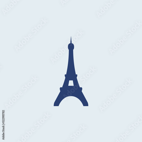 illustration vector graphic for eiffel tower good for icon