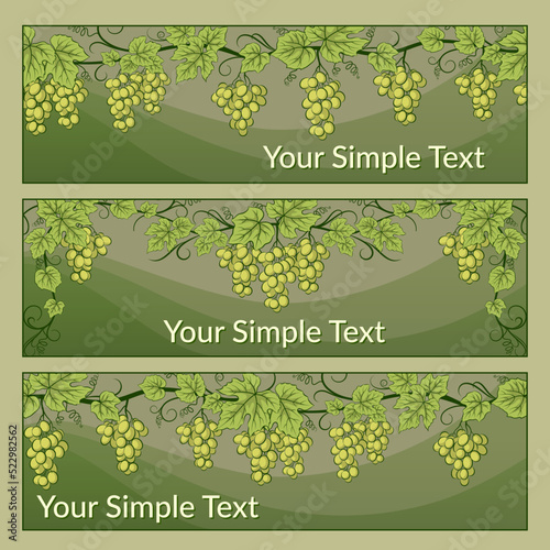 Tags with Grape Leaves