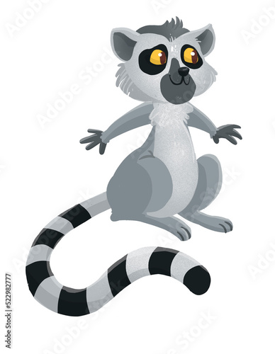 Lemur illustration for children