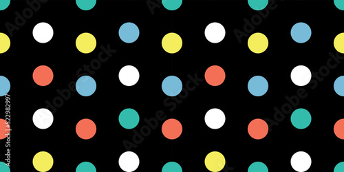 black and white dots. Vector illustration. seamless pattern. colorful background. circles. wallpaper polka dots
