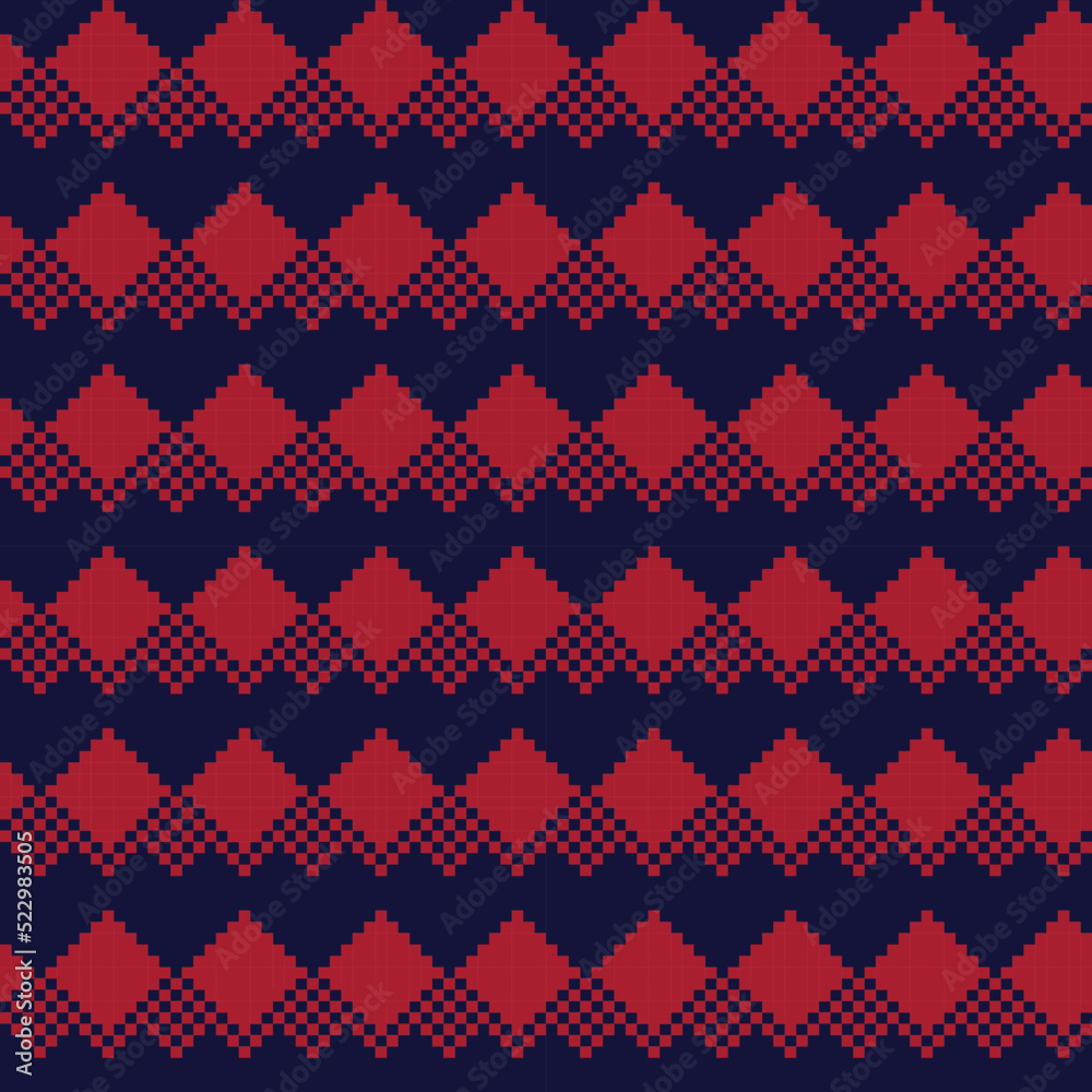 Argyle Fair Isle Seamless Pattern Design