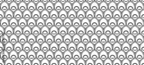 hand drawn Peacock Feathers seamless pattern 
