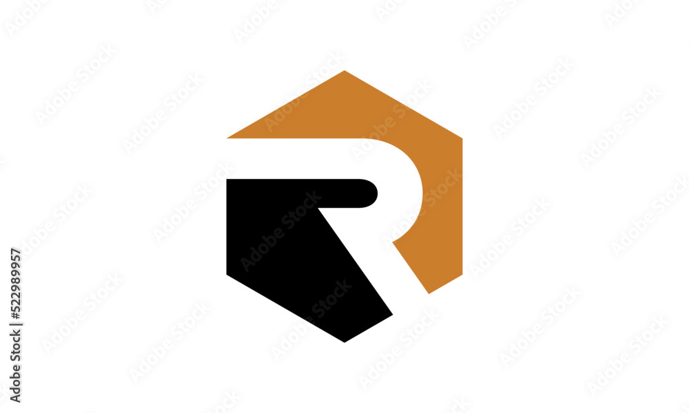 Fototapeta premium Letter R Logo Design, Modern Creative R Logo Template