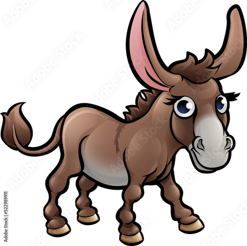 A donkey farm animals carto...