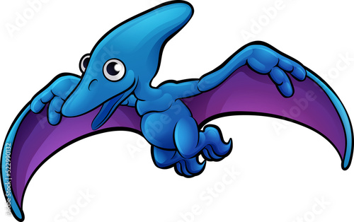 A pterodactyl dinosaur anim...