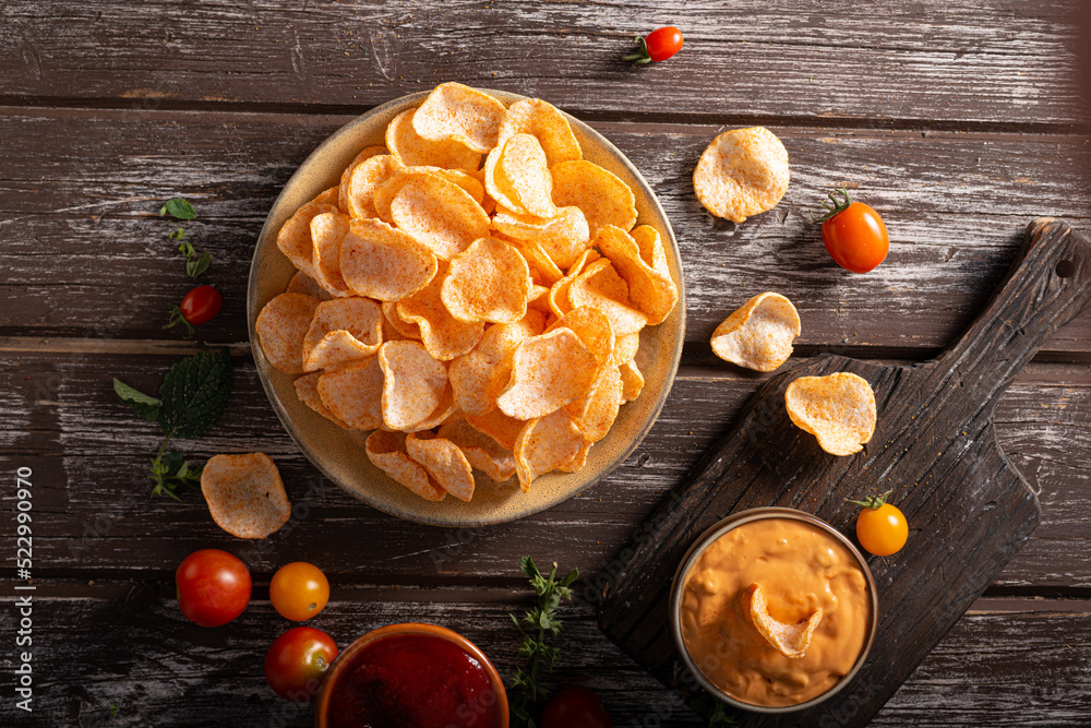 Fototapeta premium Paprika chips