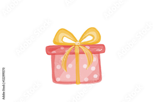 Painted Watercolor gift box...