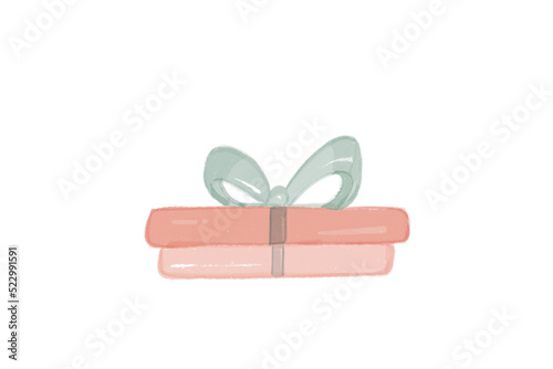 Painted Watercolor gift box...