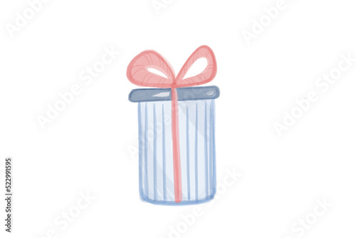 Painted Watercolor gift box...