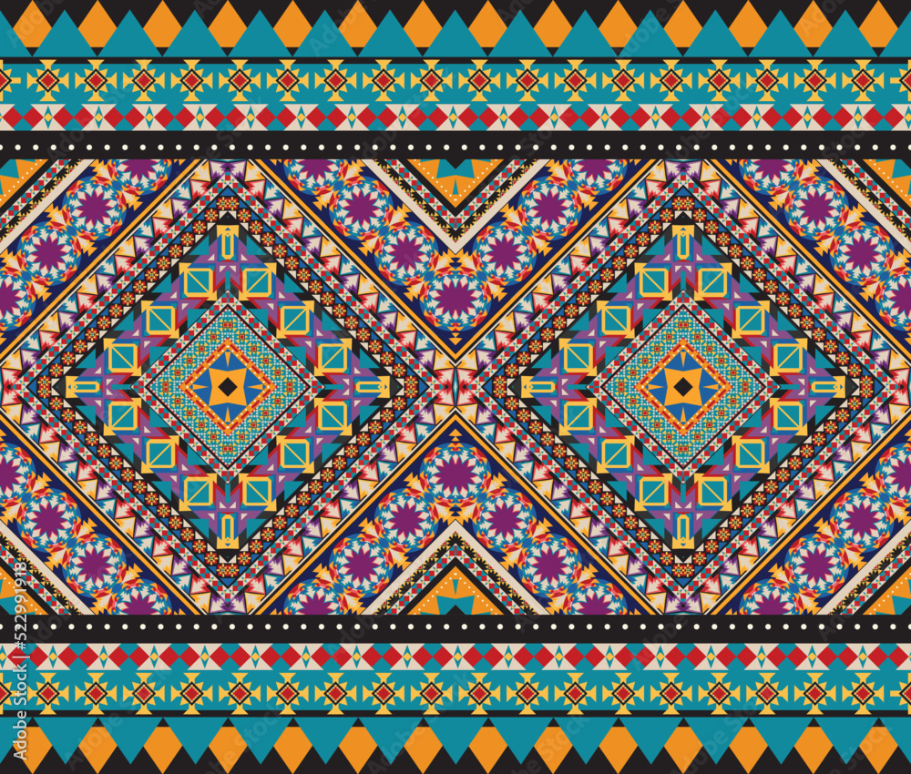 seamless ethnic pattern design.Geometric ethnic oriental ikat pattern traditional Design.ethnic oriental pattern,fabric,embroidery.Mexican pattern.merican pattern.latin african.indian fabric.Mexican