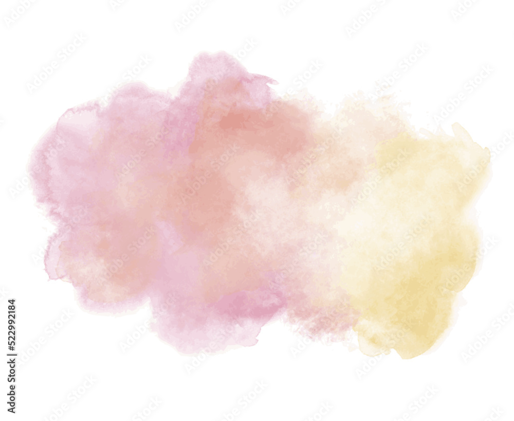 Colorful watercolor illustration on white background - 2