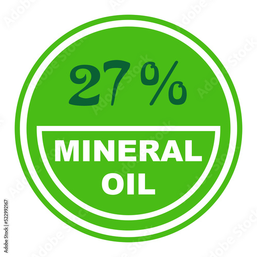 27% percentage mineral oil 