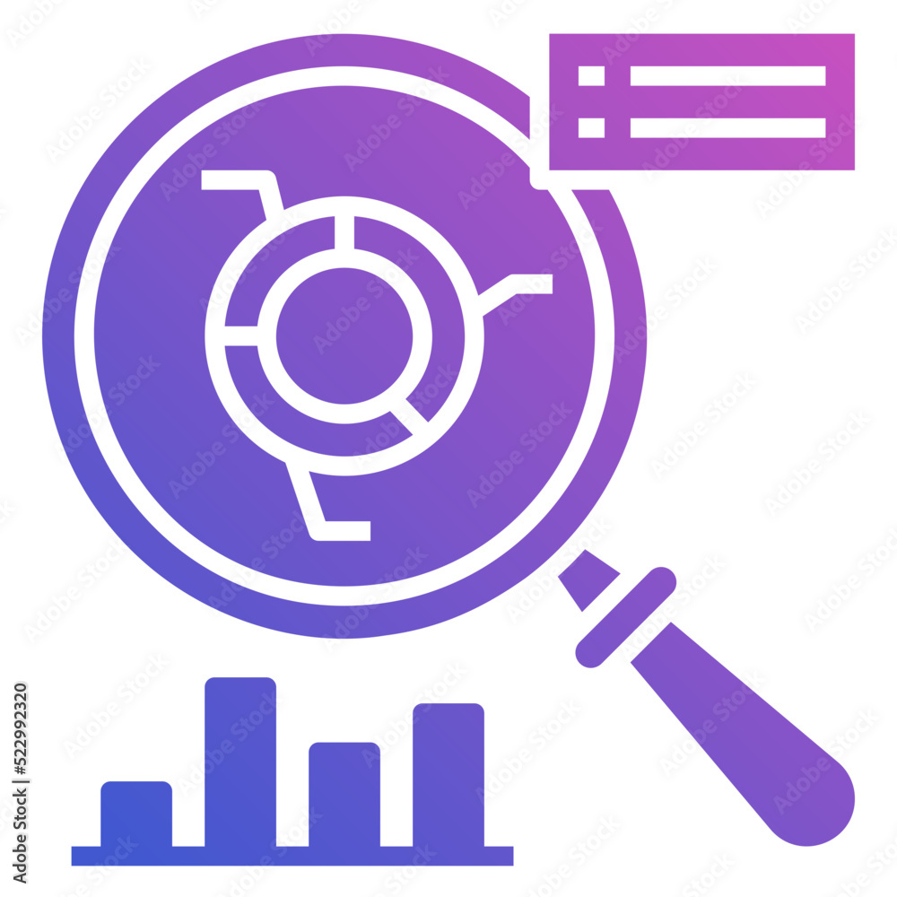 Insight flat gradient icon. Can be used for digital product, presentation, print design and more. Insight flat gradient icon. Can be used for digital product, presentation, print design and more.
