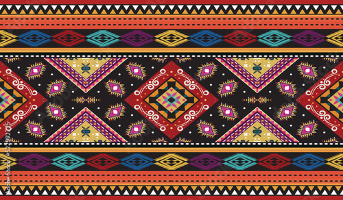 seamless ethnic pattern design.Geometric ethnic oriental ikat pattern traditional Design.ethnic oriental pattern,fabric,embroidery.Mexican pattern.merican pattern.latin african.indian fabric.Mexican