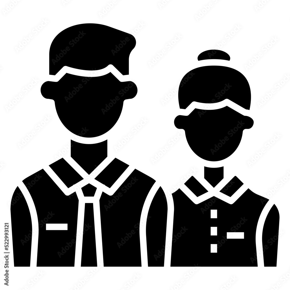 Employee glyph icon. Can be used for digital product, presentation, print design and more. Employee glyph icon. Can be used for digital product, presentation, print design and more.