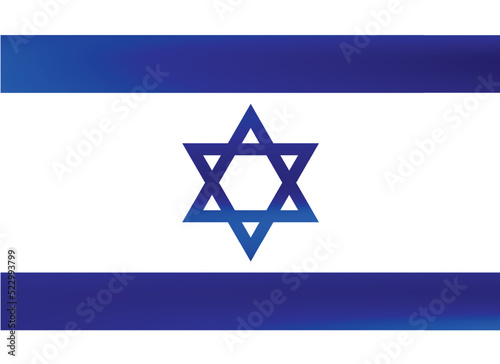 Flag of Israel. Israeli national symbol in official colors. Template icon. Abstract vector background