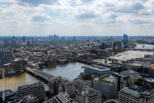 London, England: Aerial view of London