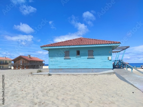 Cabane de Vielle Saint Girons  plage  les Landes  France