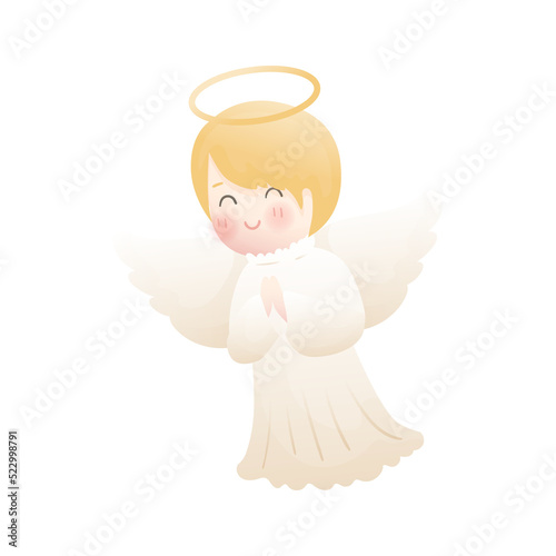 angel isolated on white