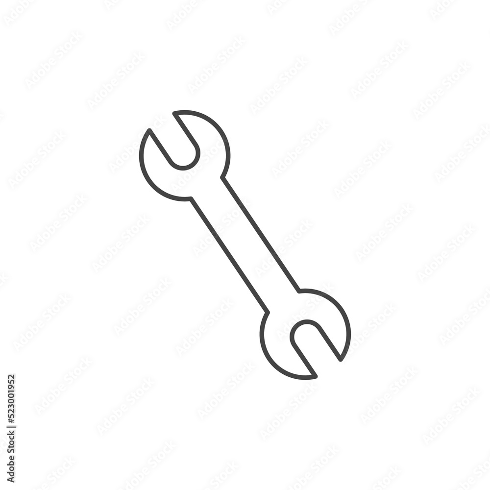 wrench icons. Wrench vector icon. Spanner symbol wrench icons. Wrench vector icon. Spanner symbol