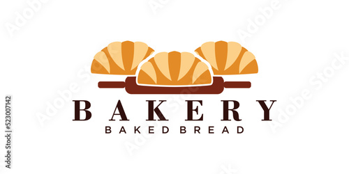 bakery logo template with creative concept