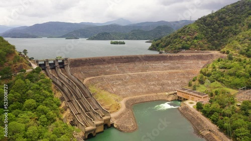 Hydro Power Plant, generating hydro electricity power renewable energy. Randenigala, Sri Lanka. photo