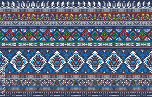Ethnic, aztec seamless pattern. Indian geometric ornament. Tribal art background.