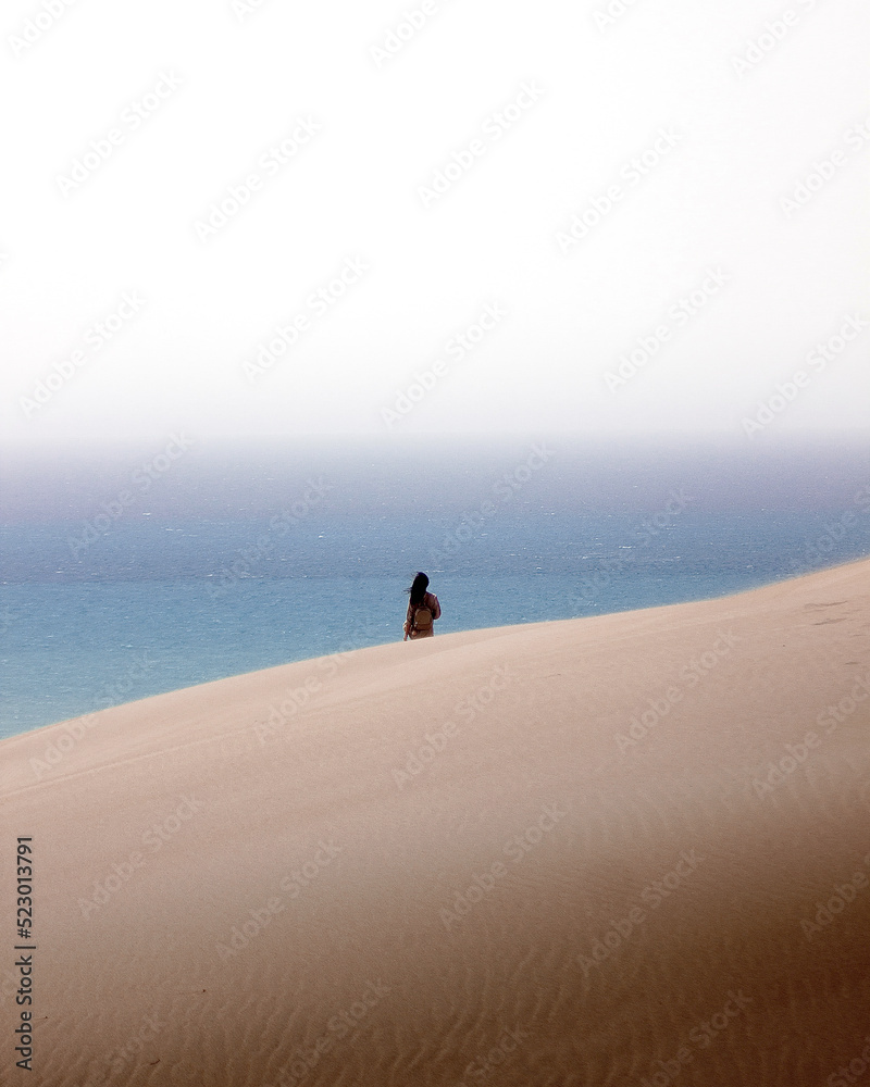 walking on the beach