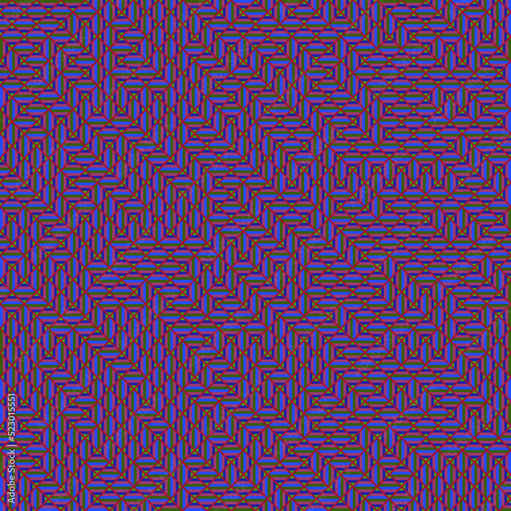 Color Rhombus tile tessellation pattern illustration Color Rhombus tile tessellation pattern illustration
