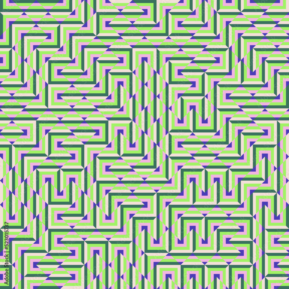 Color Rhombus tile tessellation pattern illustration Color Rhombus tile tessellation pattern illustration