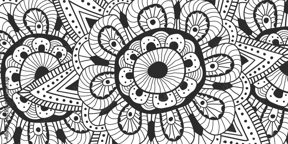 Psychodelic. Floral sketch decorative element. Abstract vector hand drawn doodle modern flower. 