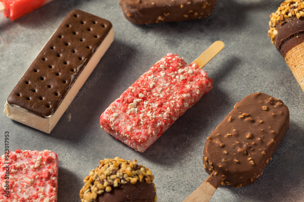 Frozen Assorted Ice Cream Bars Stock Photo Adobe Stock