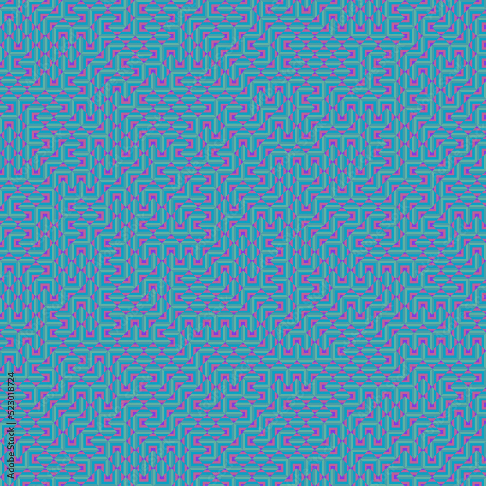 Color Rhombus tile tessellation pattern illustration Color Rhombus tile tessellation pattern illustration