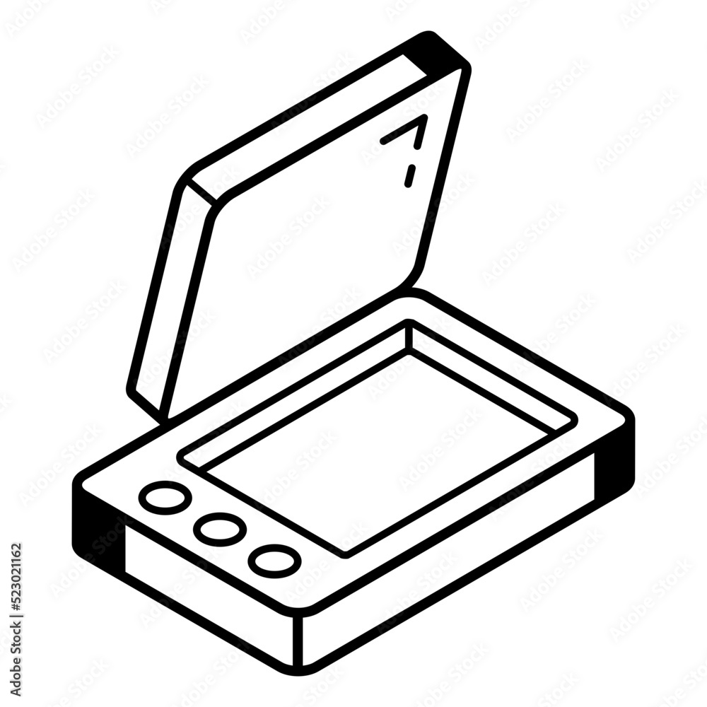 Graphic tablet icon in isometric vector design. Graphic tablet icon in isometric vector design.