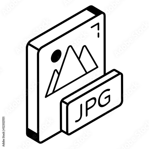 A file type line icon download 