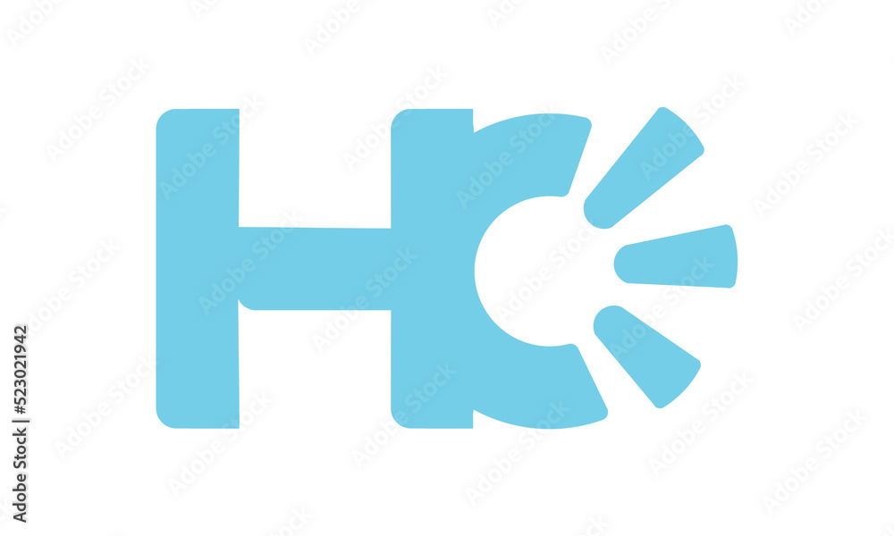 letter ho, hc shout logo vector design symbol illustration sign icon design idea letter ho, hc shout logo vector design symbol illustration sign icon design idea