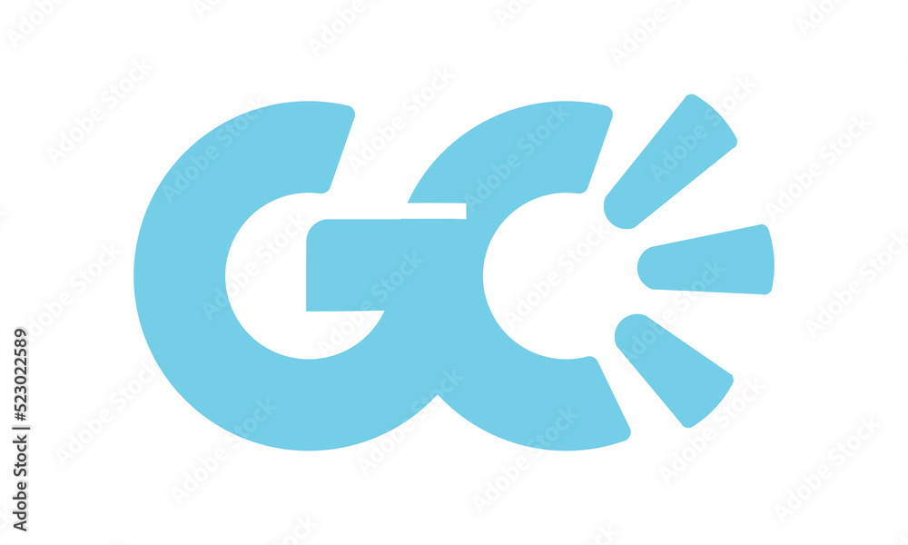letter GO GC voice logo vector design symbol illustration sign icon design idea letter GO GC voice logo vector design symbol illustration sign icon design idea