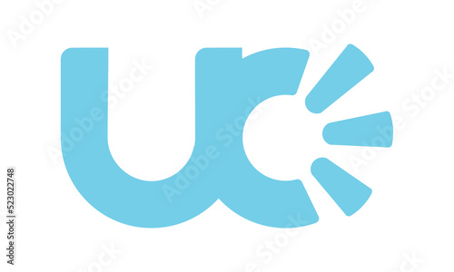 letter DC DO shout logo vector design symbol illustration sign icon design idea