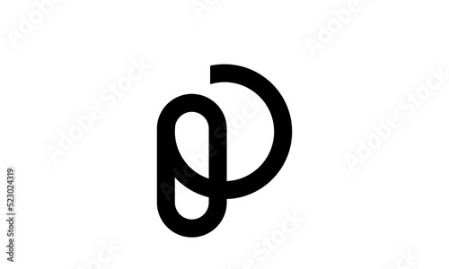 letter P type Character vector logo sign illustration symbol idea