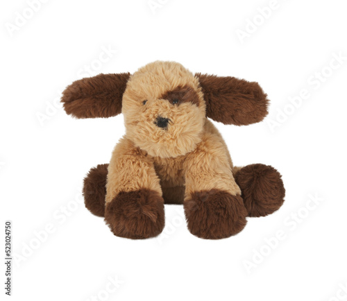Fotografiet dog doll isolated on background with cut out transparent