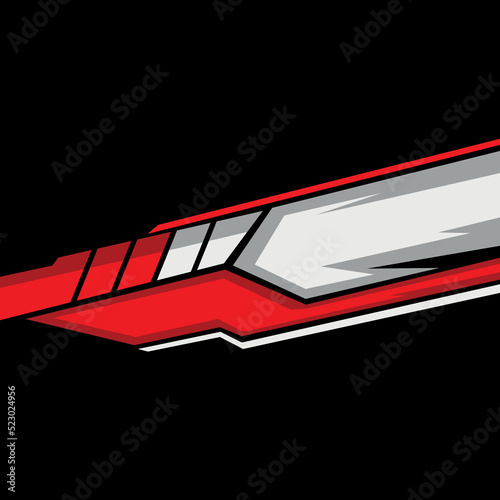 car wrapping decal design vector. car modification decals.
