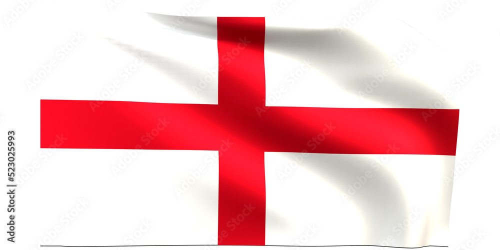 Fototapeta premium England flag 3d render.