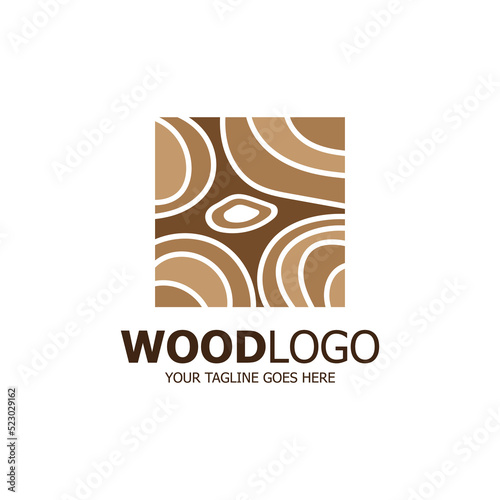 wood logo based design vector template